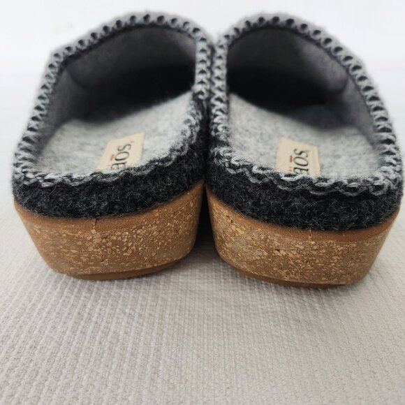 Taos Woollery Clogs Unisex Charcoal Wool Lined Slip On Comfort Shoes Size EU 42 - Picture 7 of 12